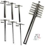WKM Cork Borer Set of 6 (Brass) nickel plated. � laboratorydeal