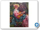 VALTA Louis Femme à la guitare - détail 1906  Musée des Beaux Arts de Nîmes